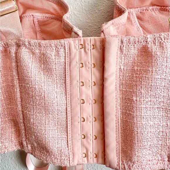 NWT Anthropologie Tweed Corset Top Size Small - Picture 10 of 11